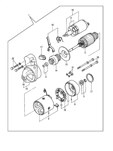 STARTING MOTOR COMPONENT PARTS 2