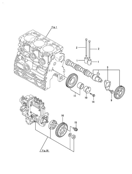 CAMSHAFT & DRIVING GEAR