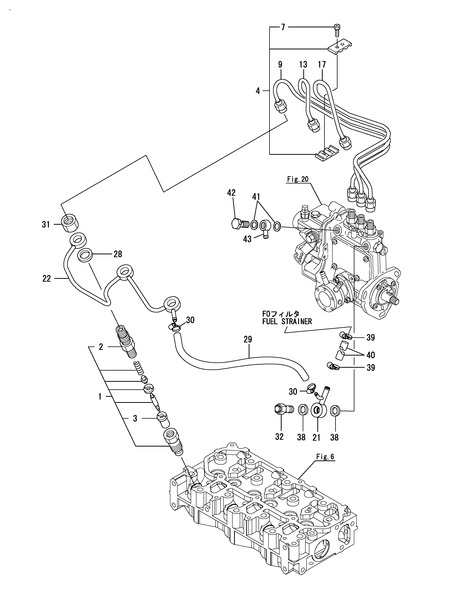 FUEL INJECTION VALVE & FUEL INJECTION PIPE