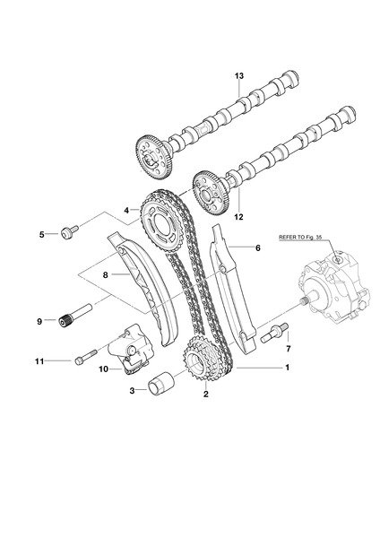 TIMING GEAR TIMING CHAIN TOP